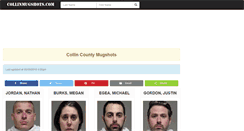 Desktop Screenshot of collinmugshots.com